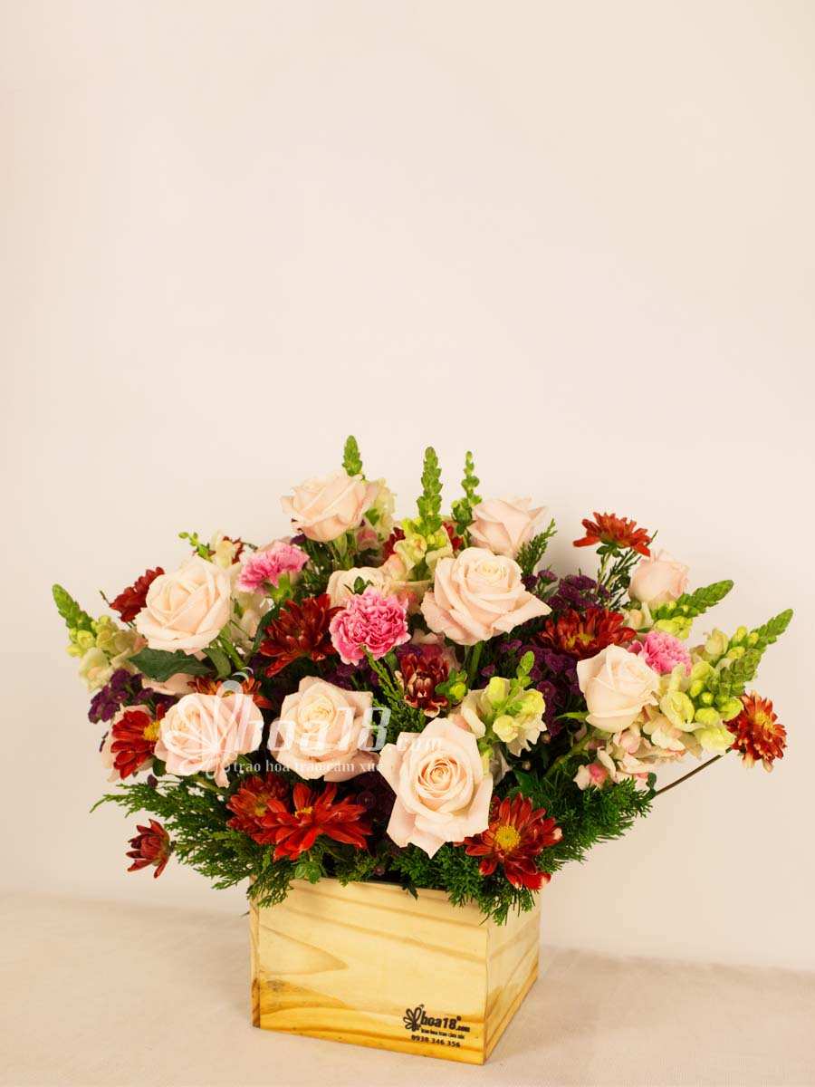 hoa cẩm chướng Hộp Hoa Bốn Mùa""