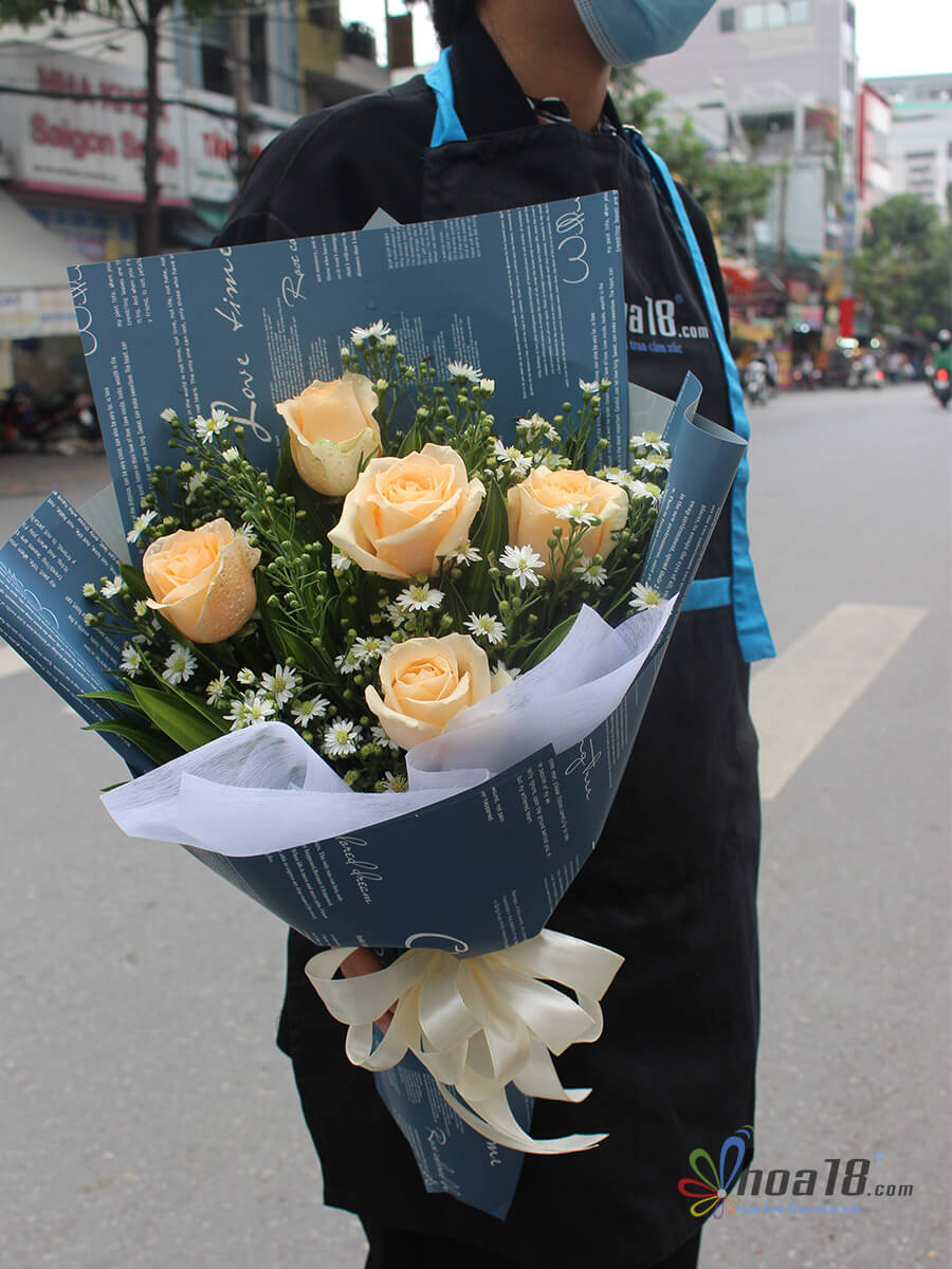 Bó hoa tươi - Blue Love - IMG_8555 - Hoa18